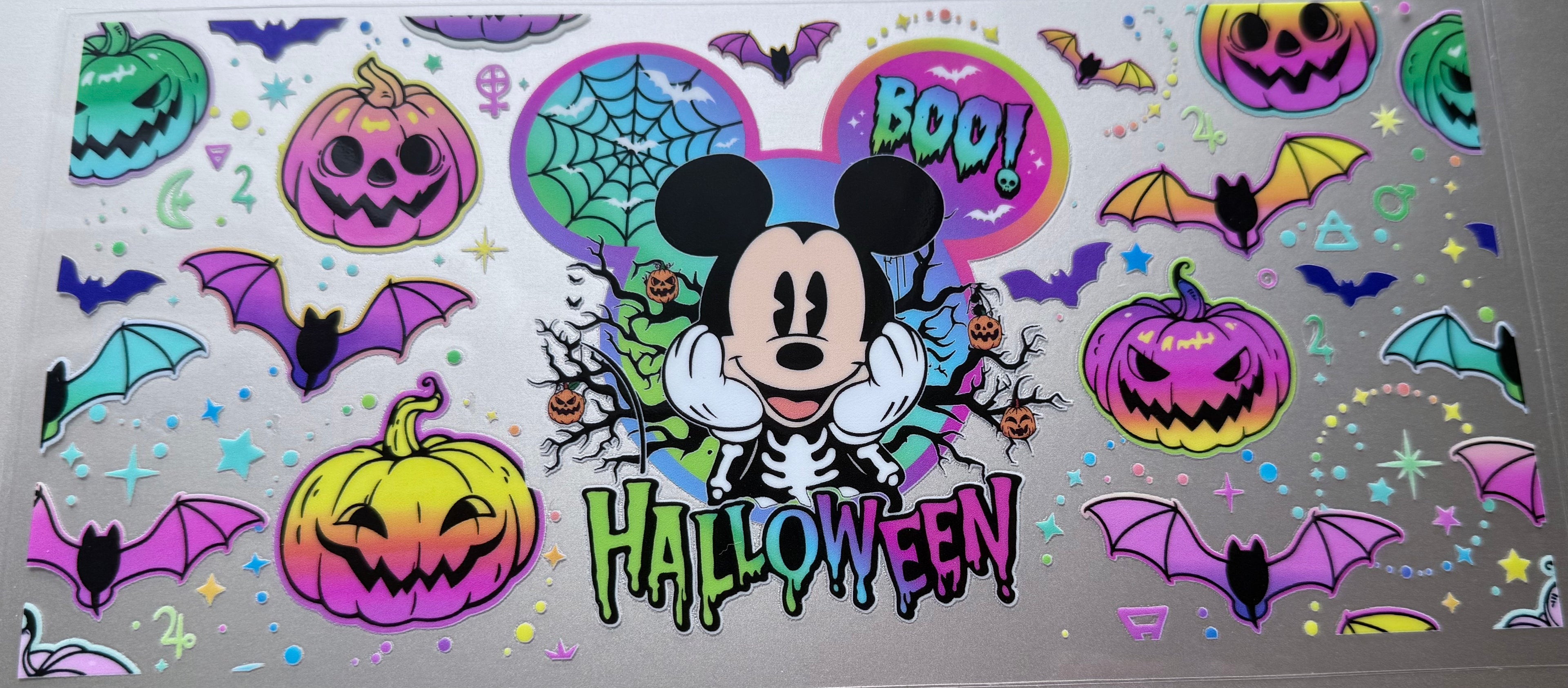 16 Oz Mickey Neon Halloween