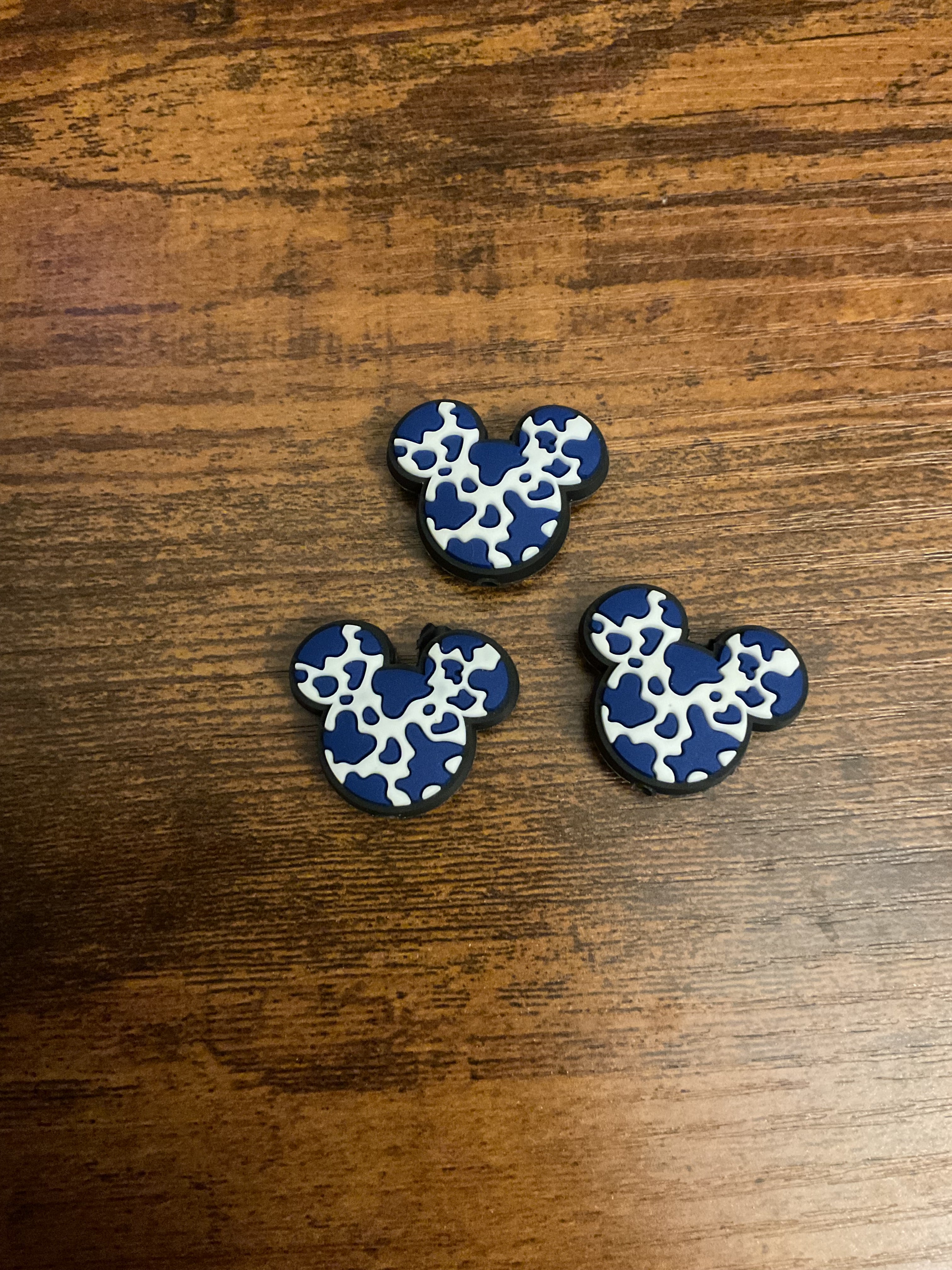 Dark Blue Mickey Head