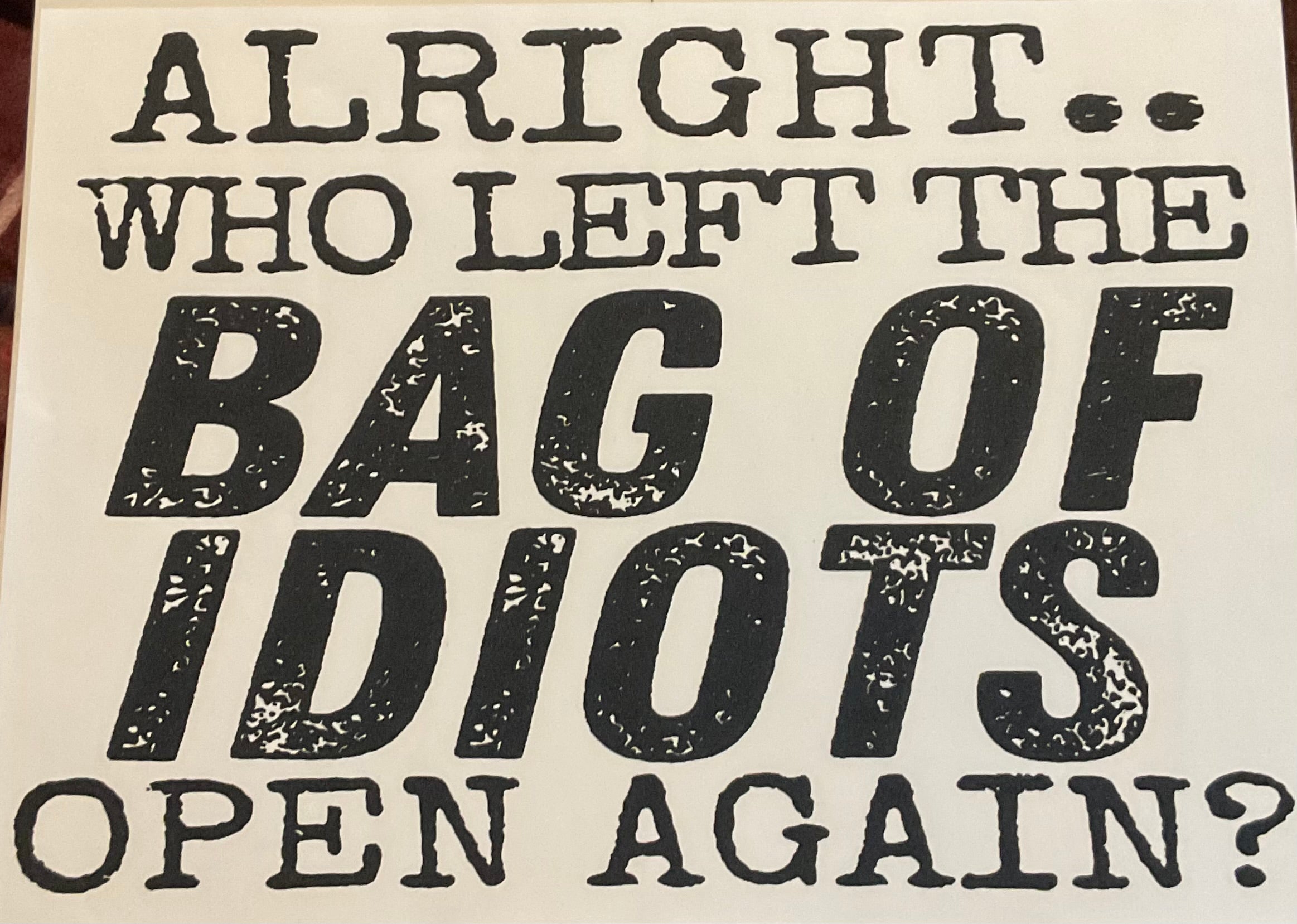 Bag Open