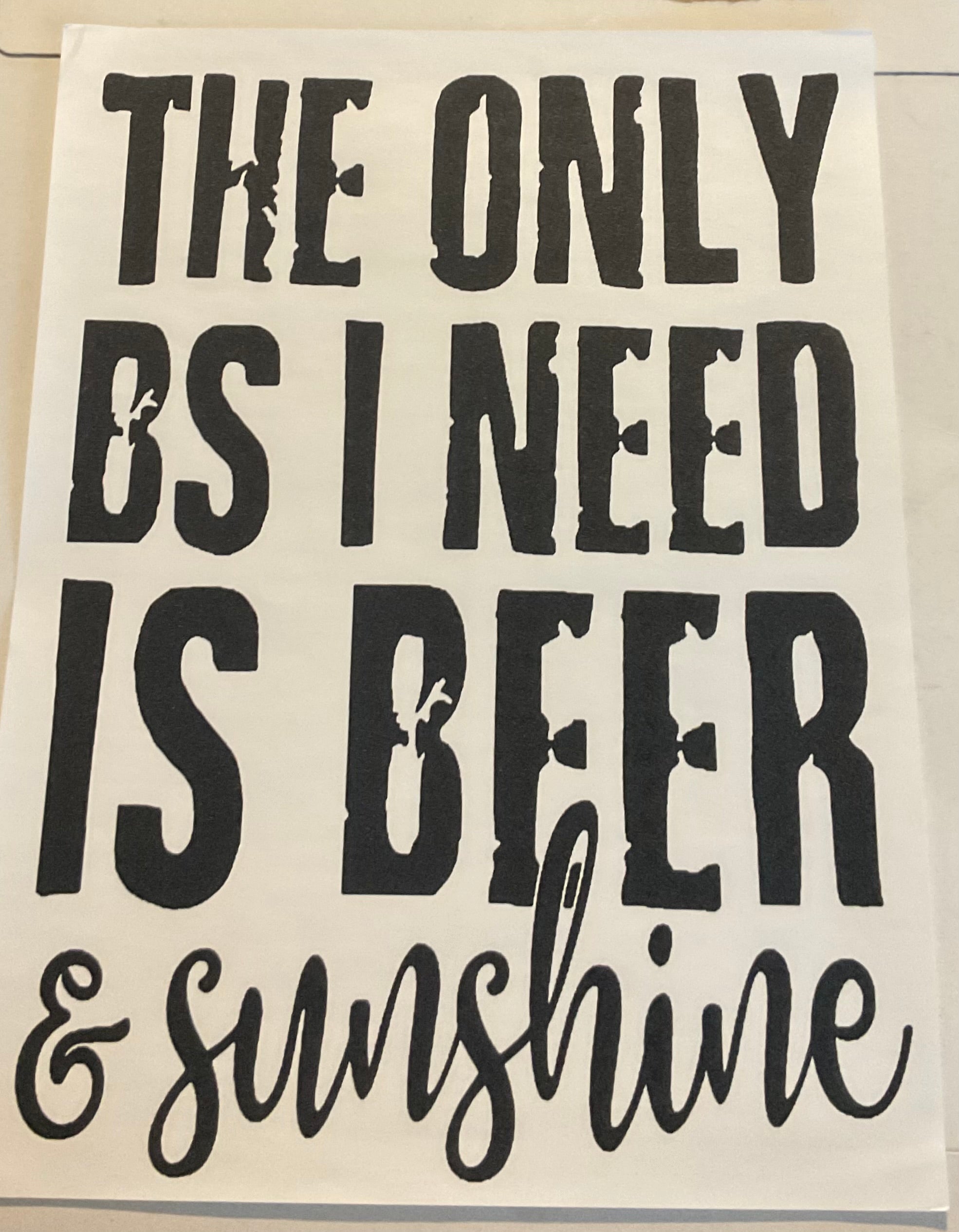 Beer & Sunshine
