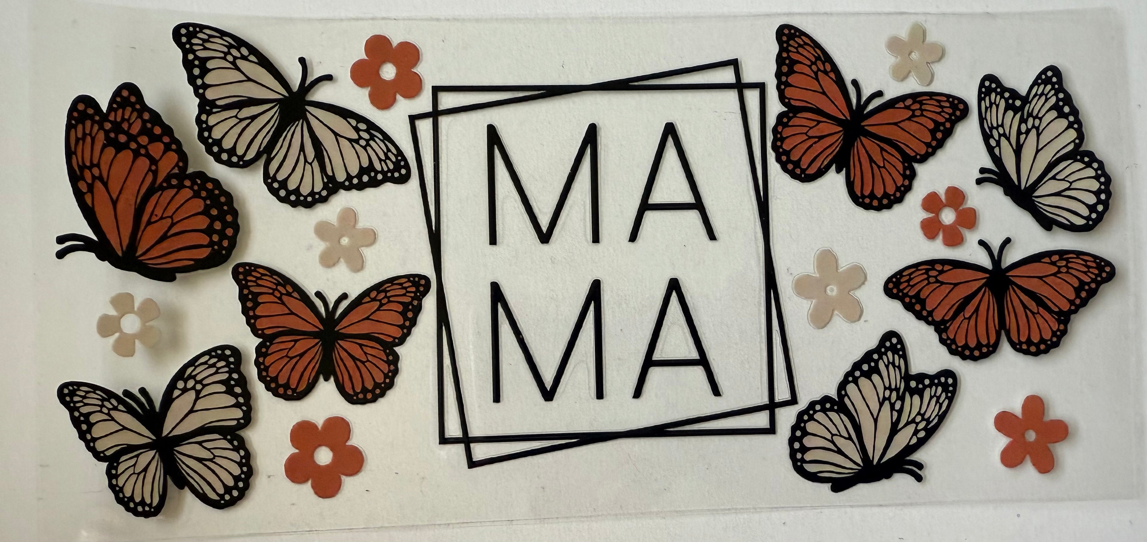 16 Oz Butterfly Mama