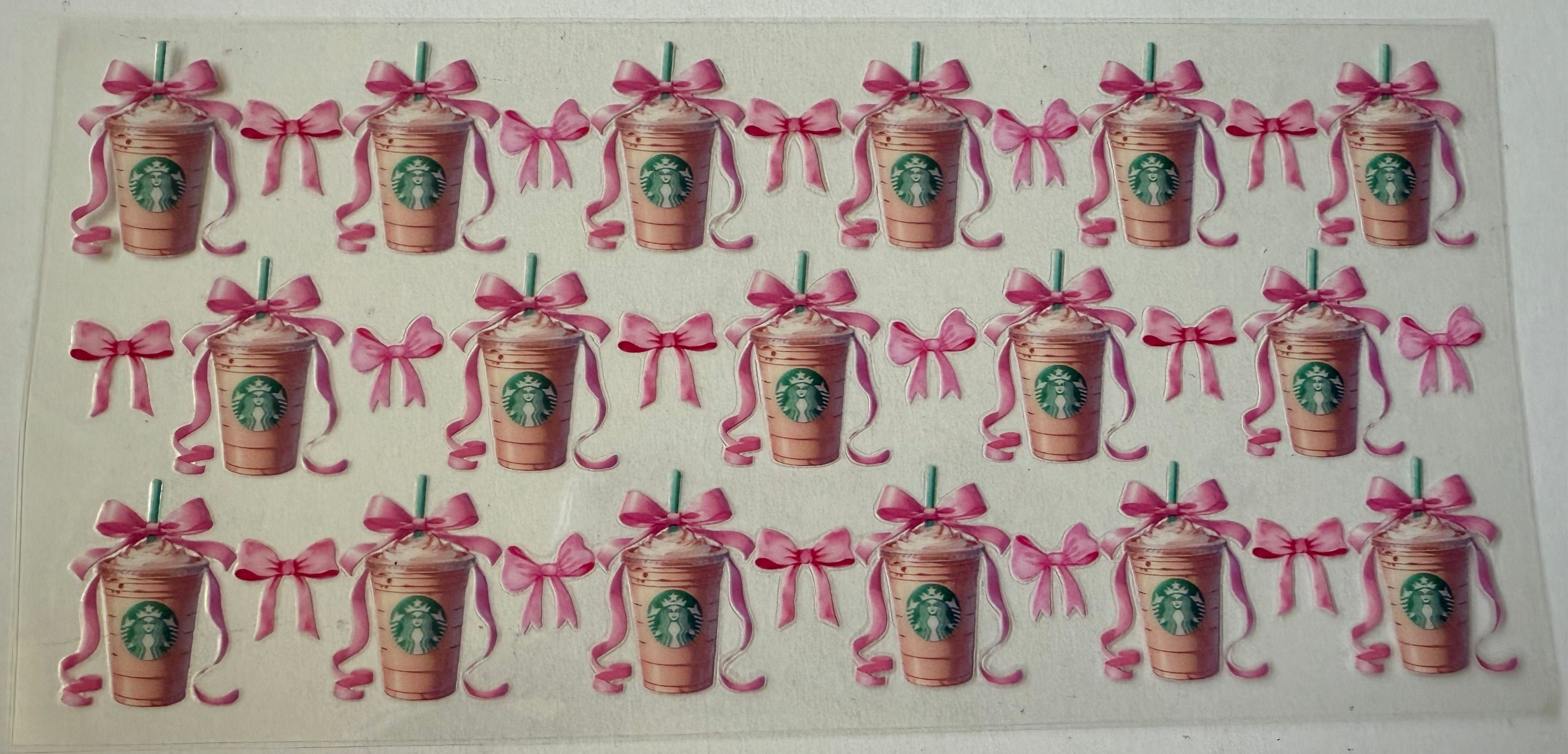 16 Oz Starbucks Pink Bows