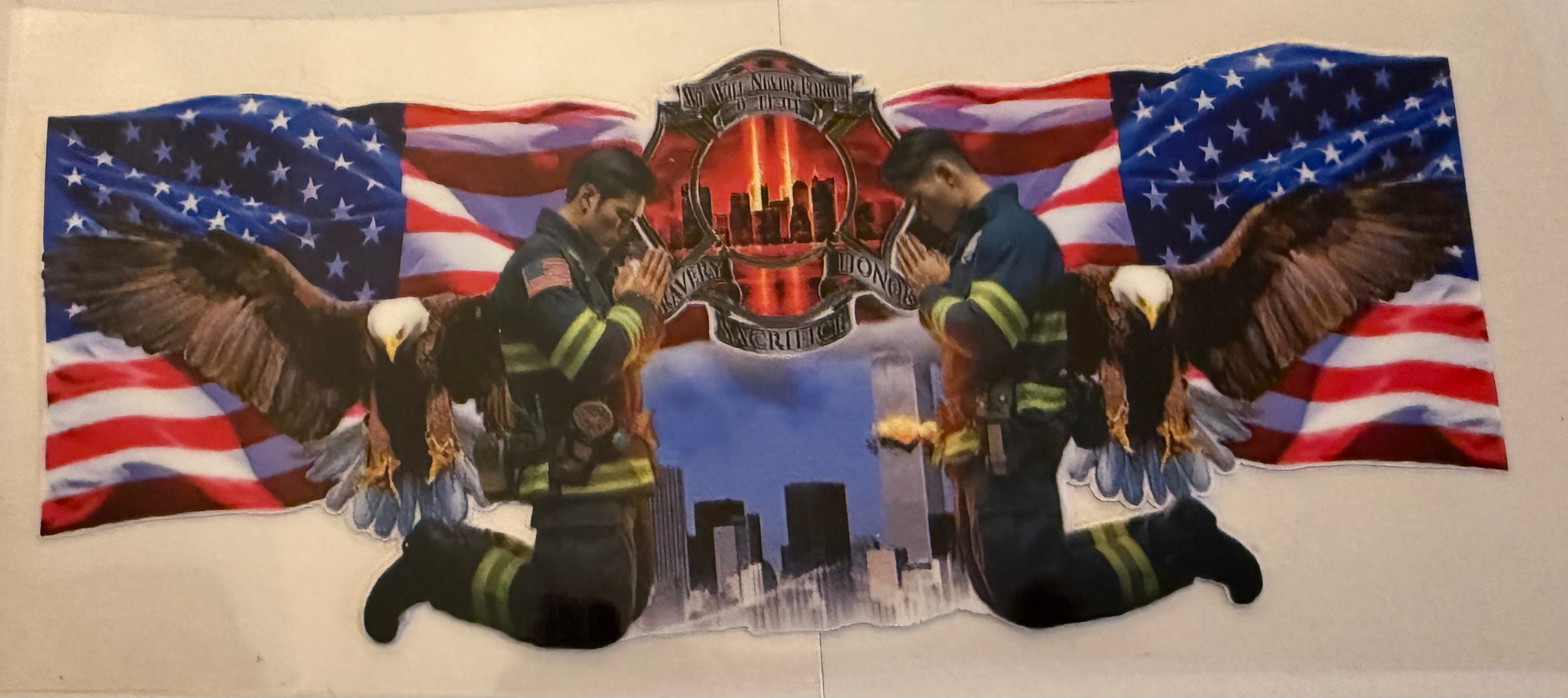 16 Oz Firefighter Praying