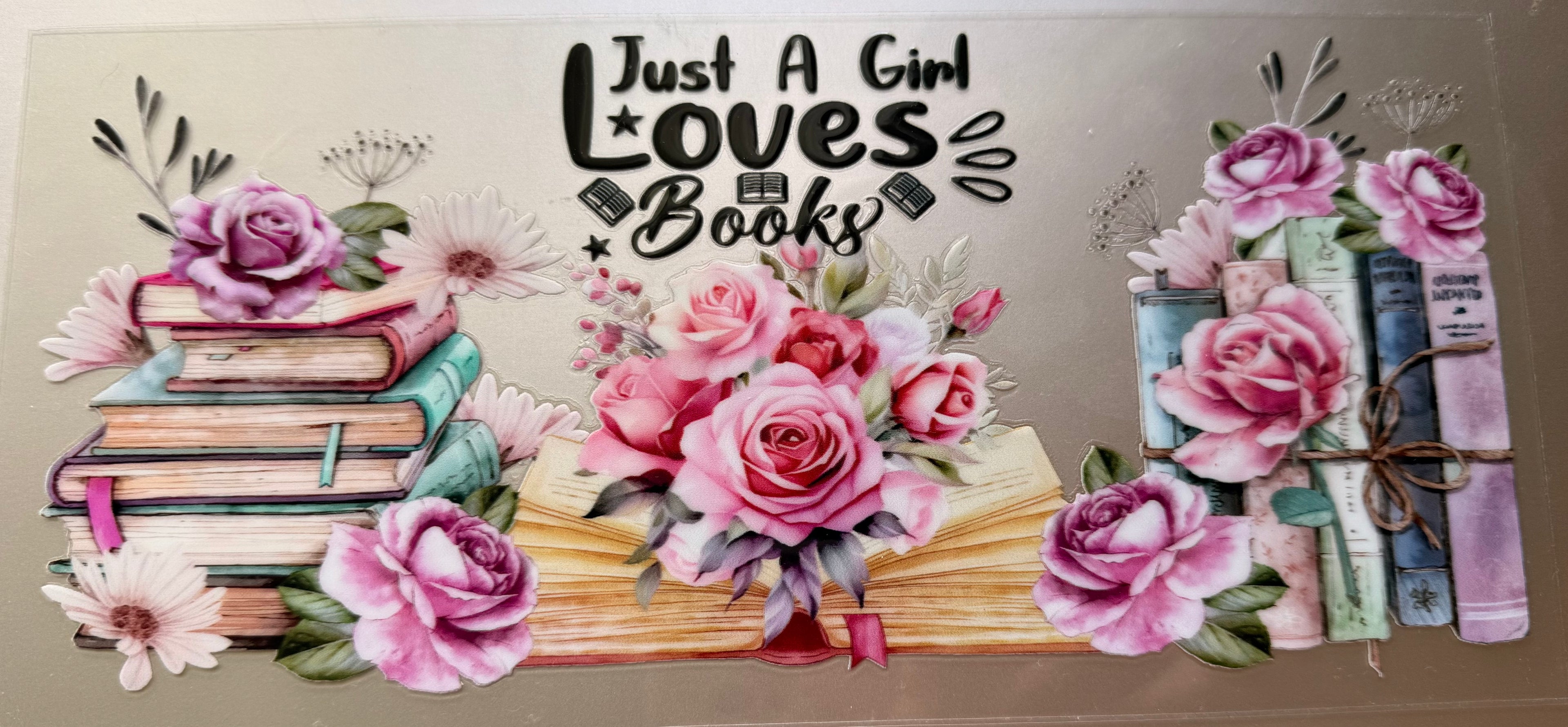 16 Oz Girl Love Books