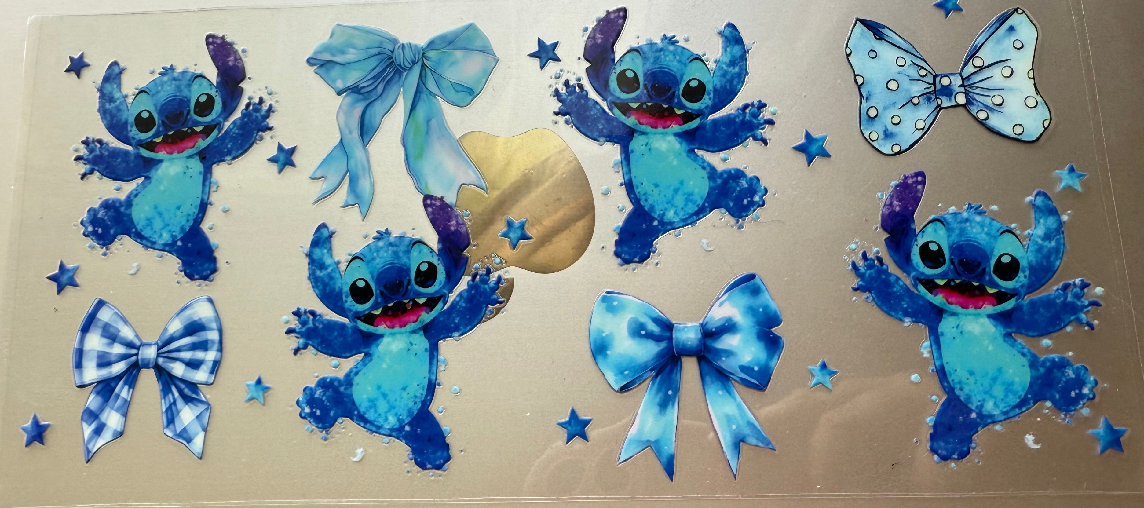 16 Oz Stitch Blue Bow