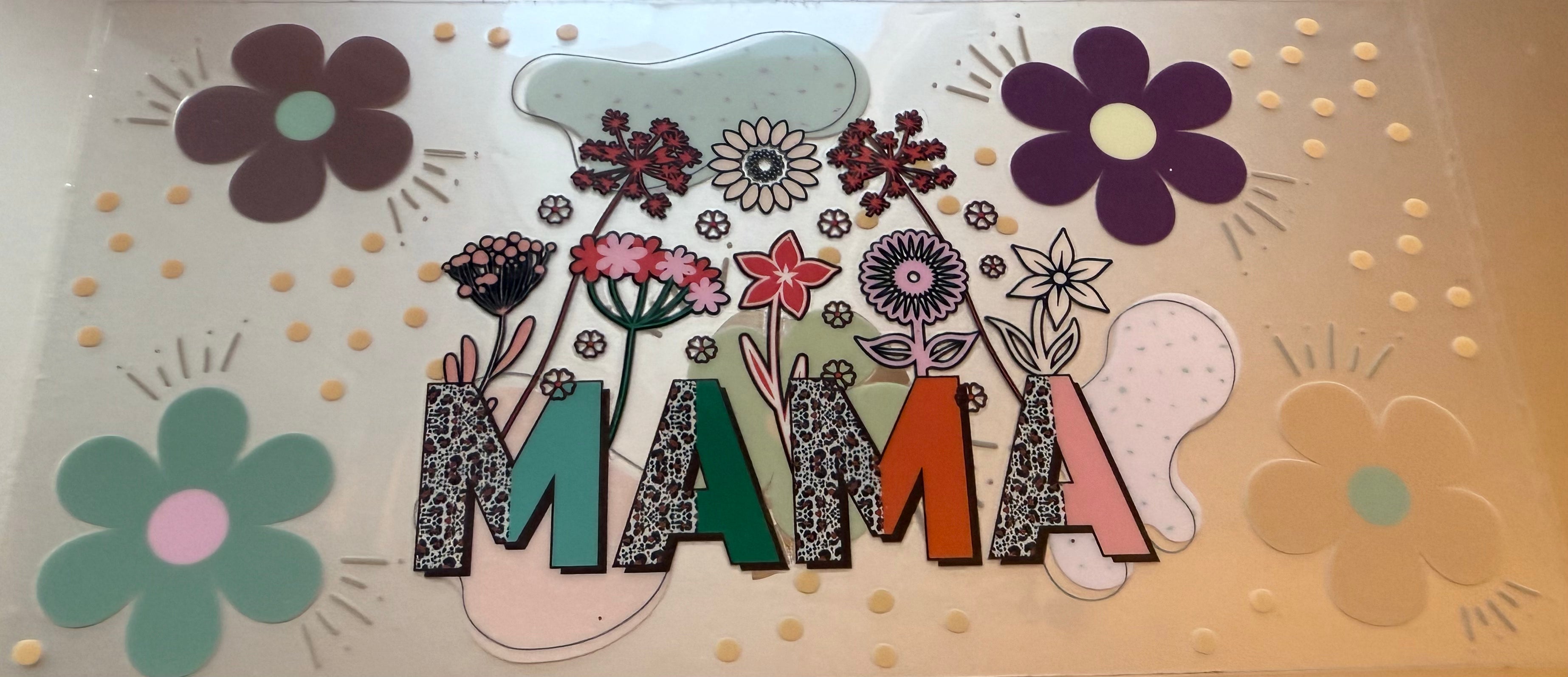 16 Oz Floral Mama
