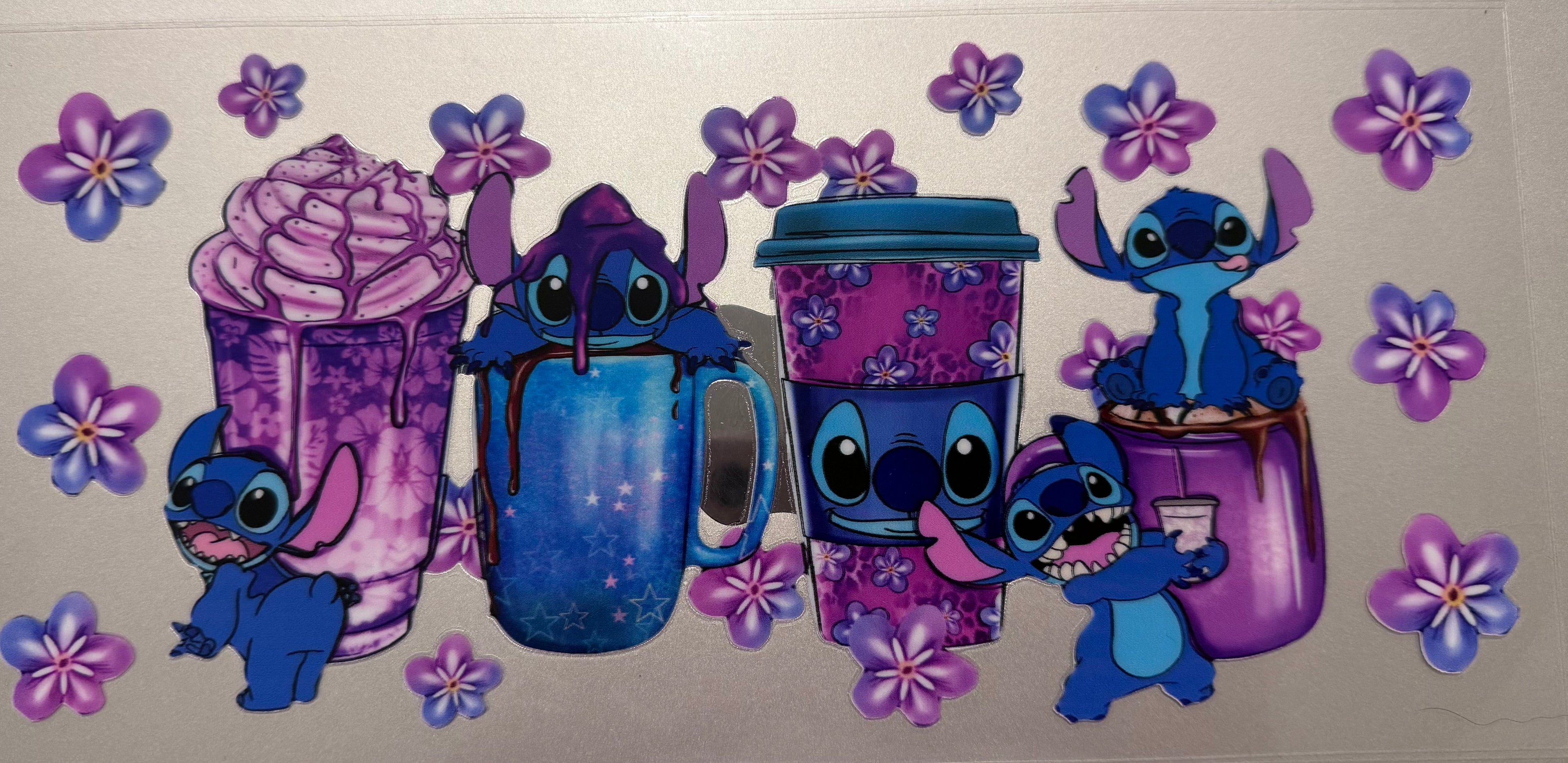 16 Oz Blue & Purple Stitch