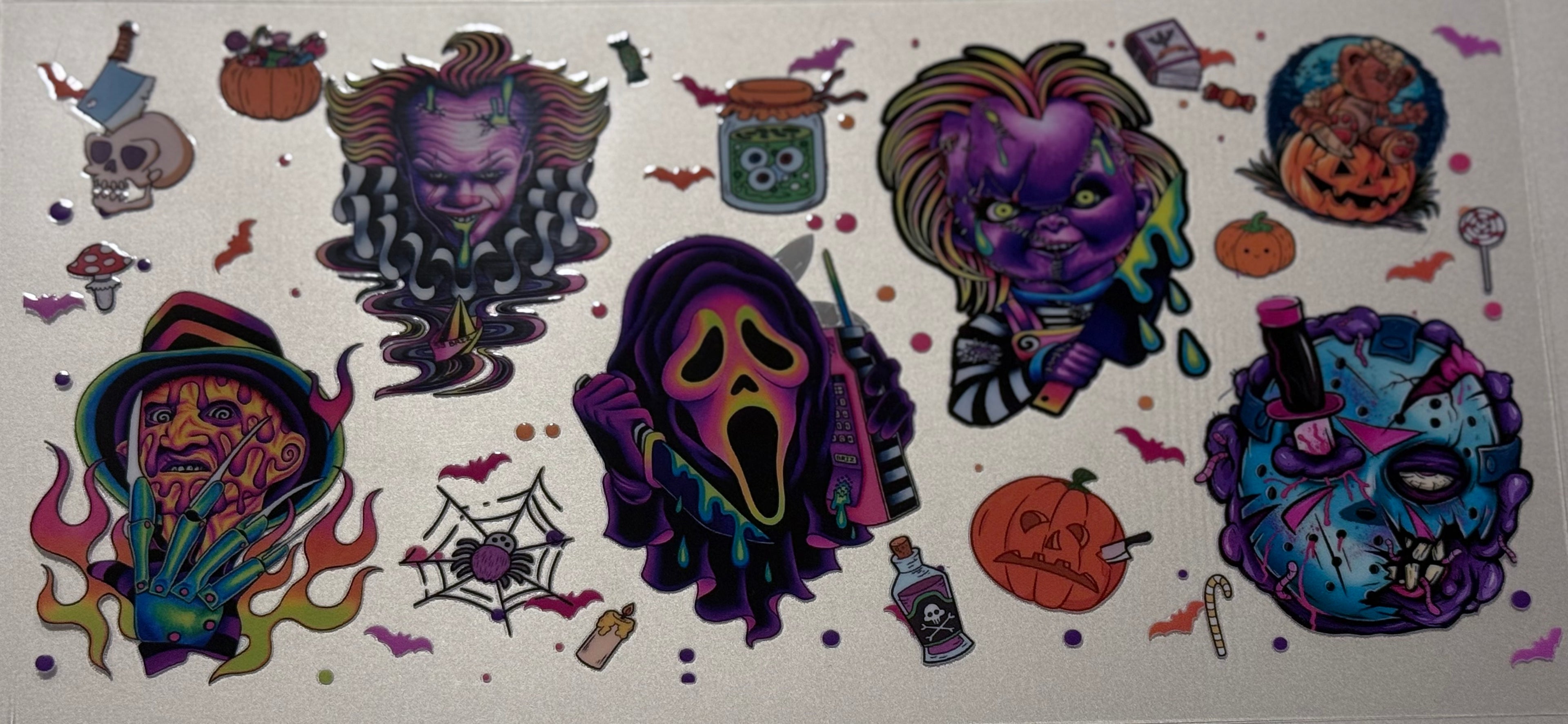 16 Oz Horror Faces