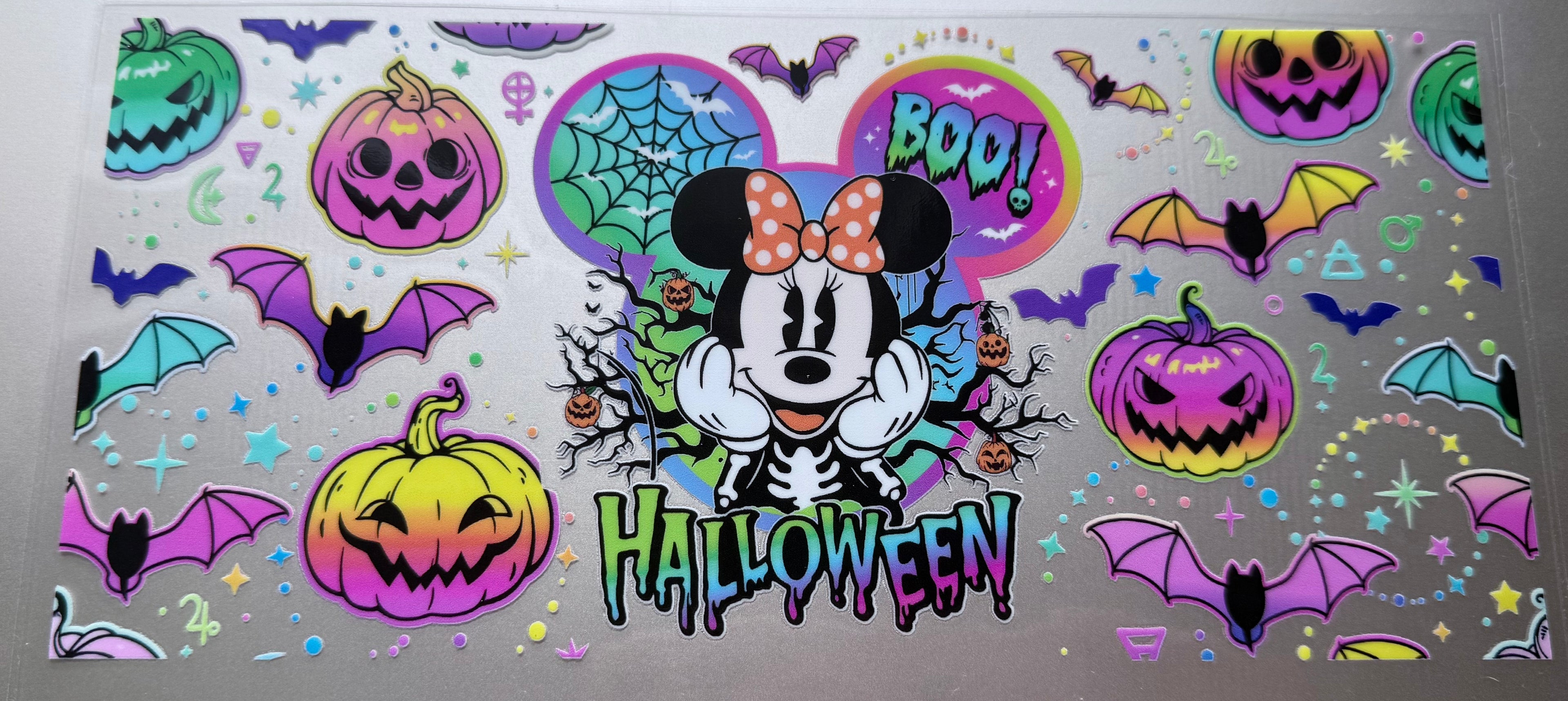 16 Oz Minnie Neon Halloween