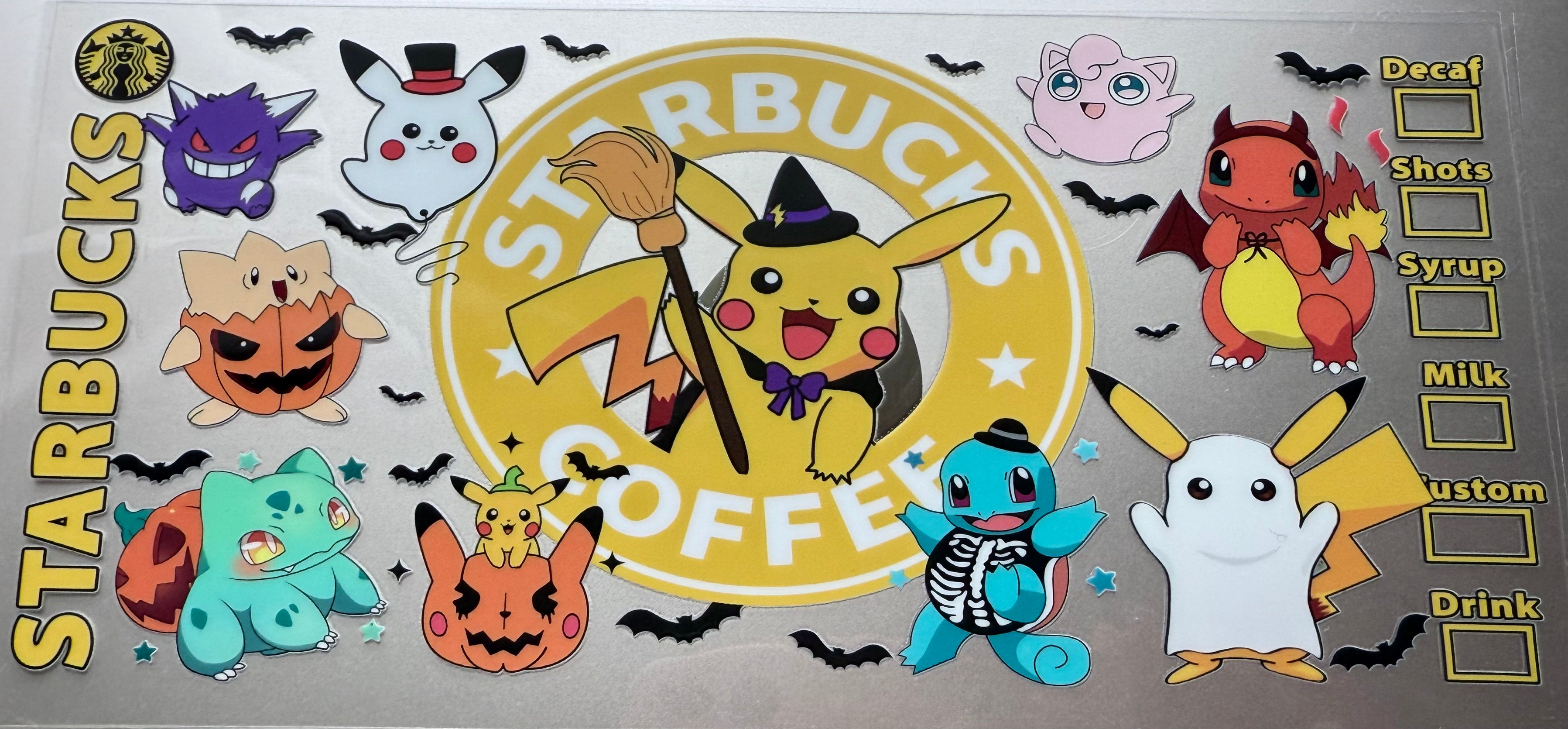 16 Oz Pokemon Starbucks