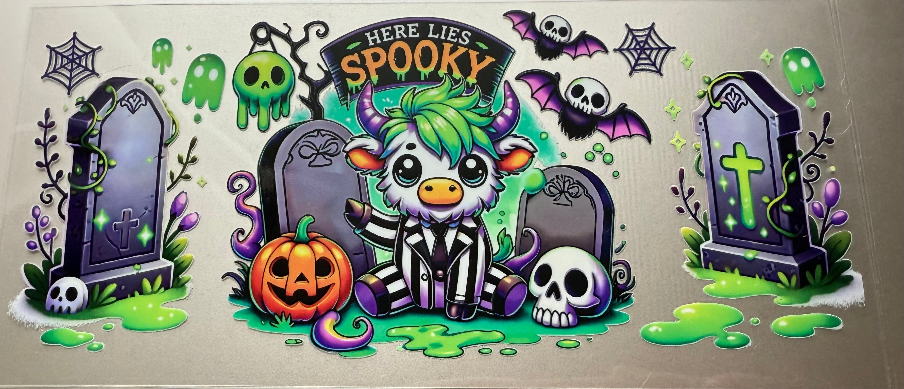 16 Oz Here Lies Spooky