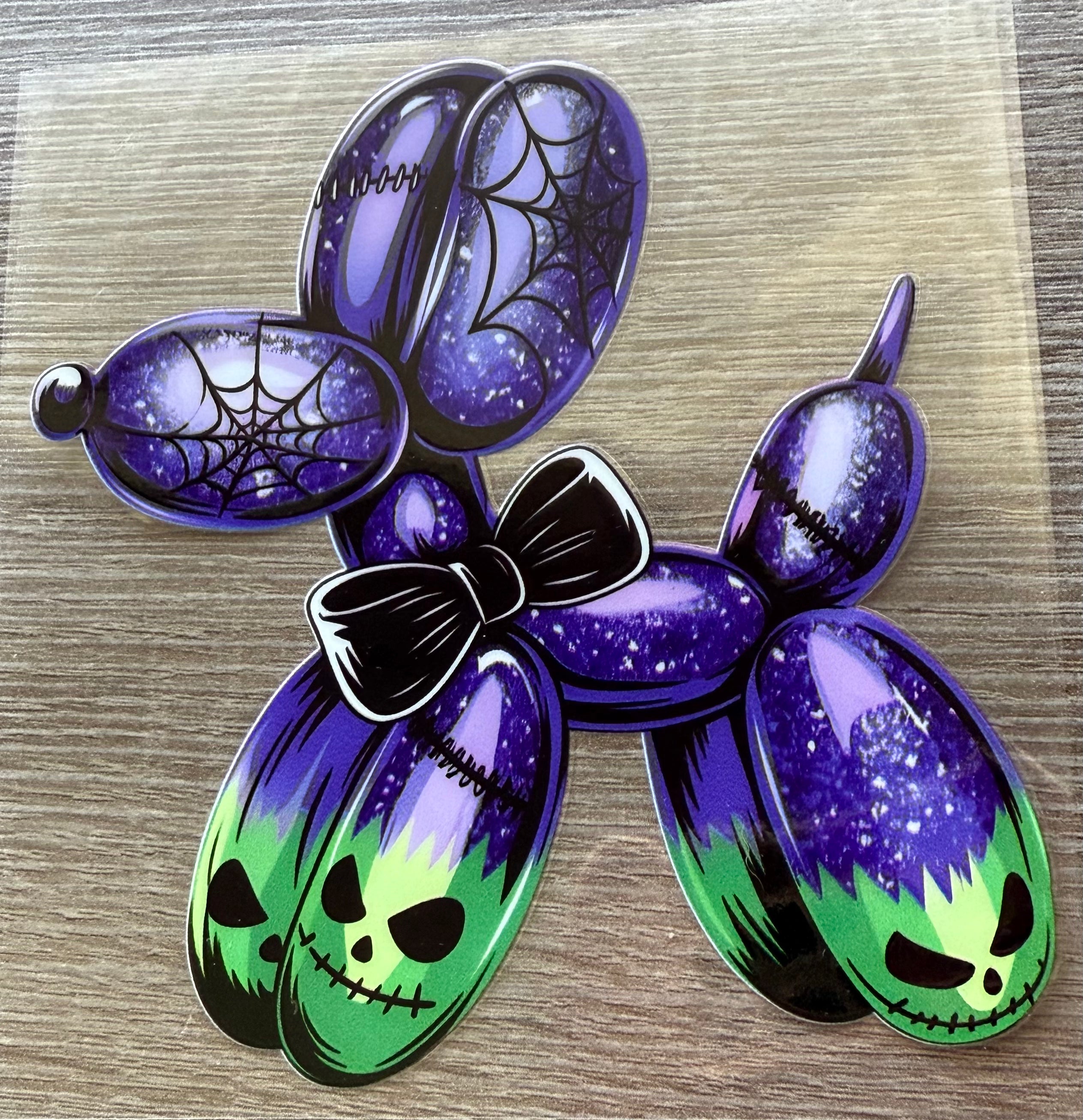 20 Oz Balloon Dog Purple with Bow