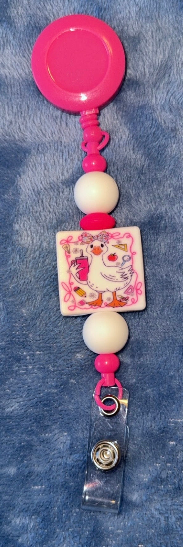 Pink Goose Badge Reel