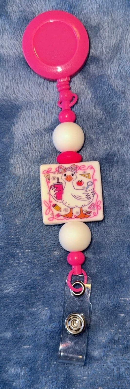 Pink Goose Badge Reel
