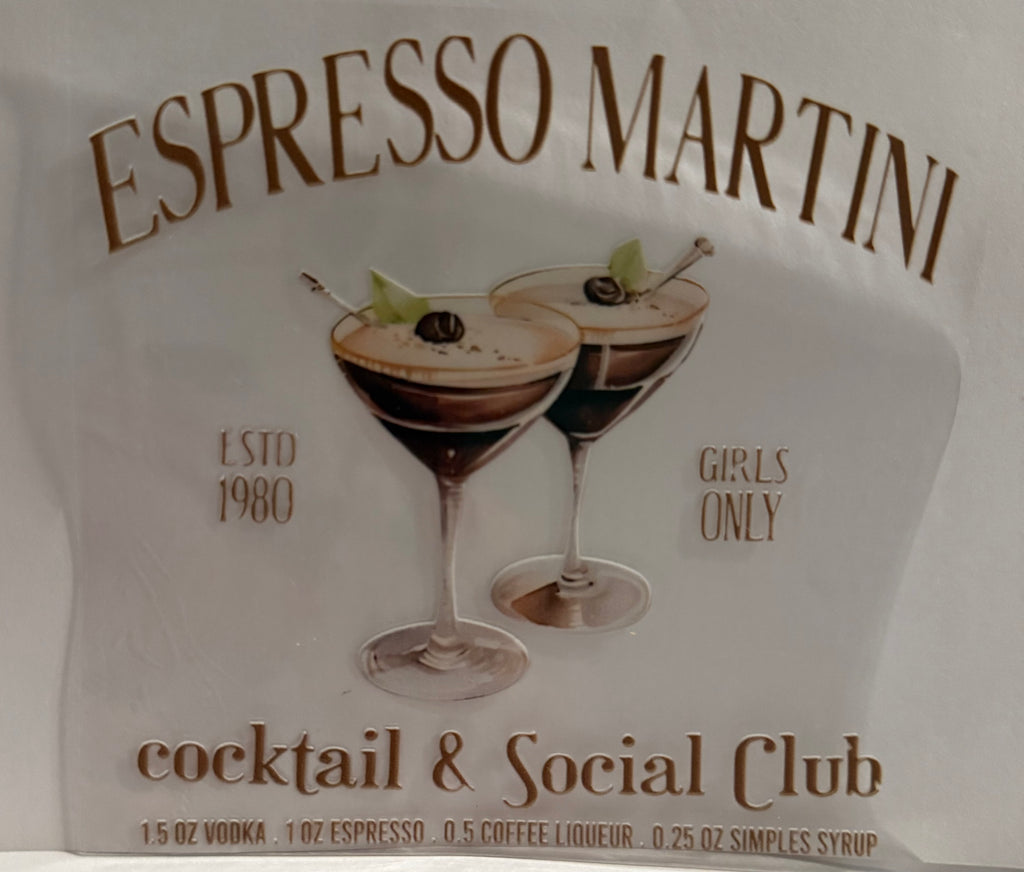 Espresso Martini Decal
