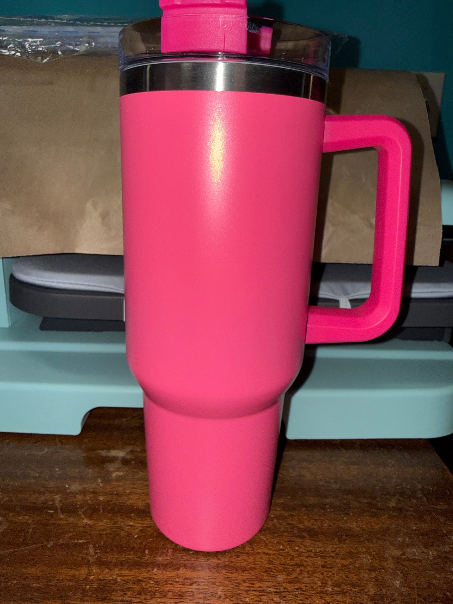 40 Oz Straw (Silver Rim)