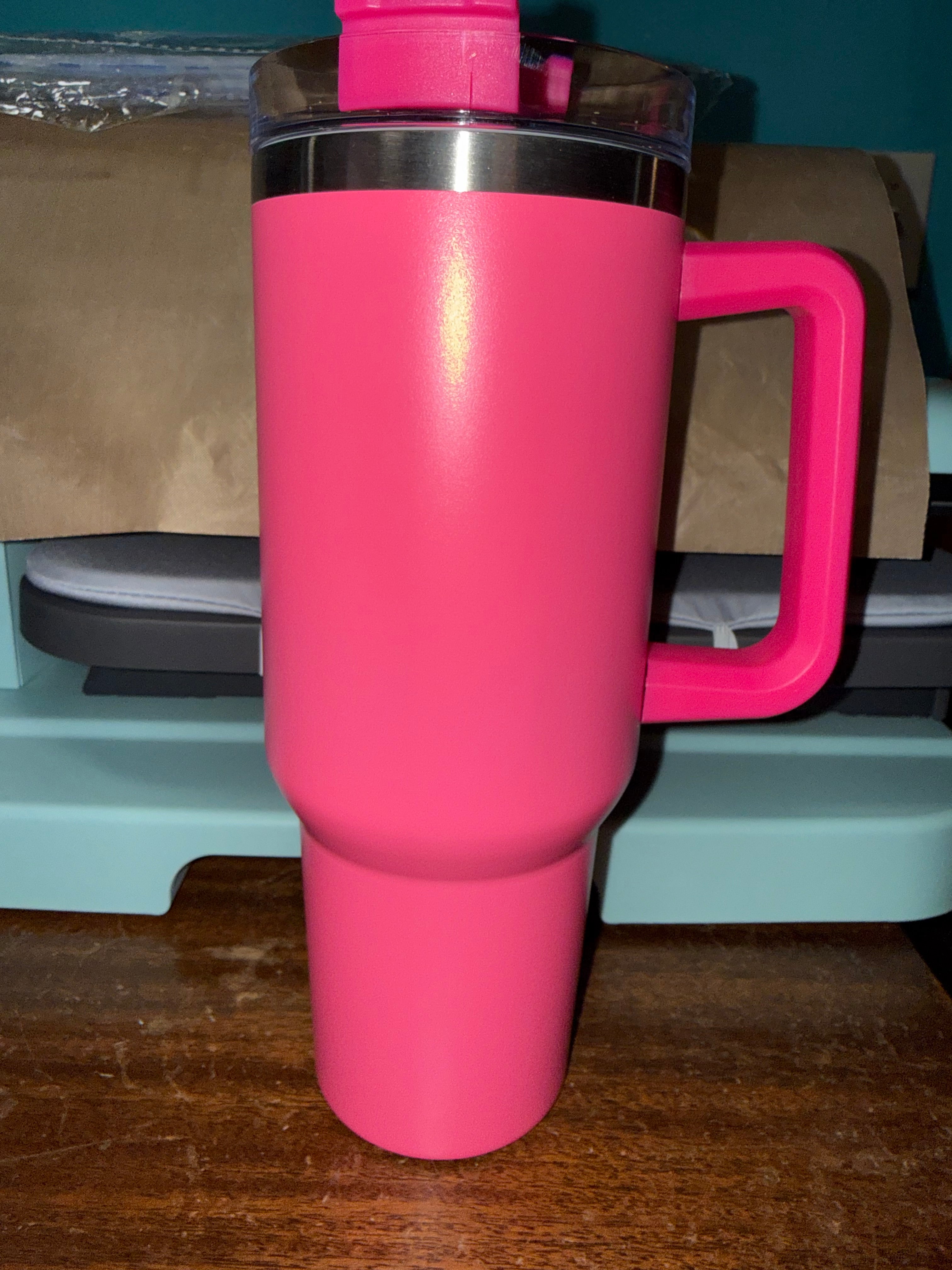 40 Oz Straw (Silver Rim)