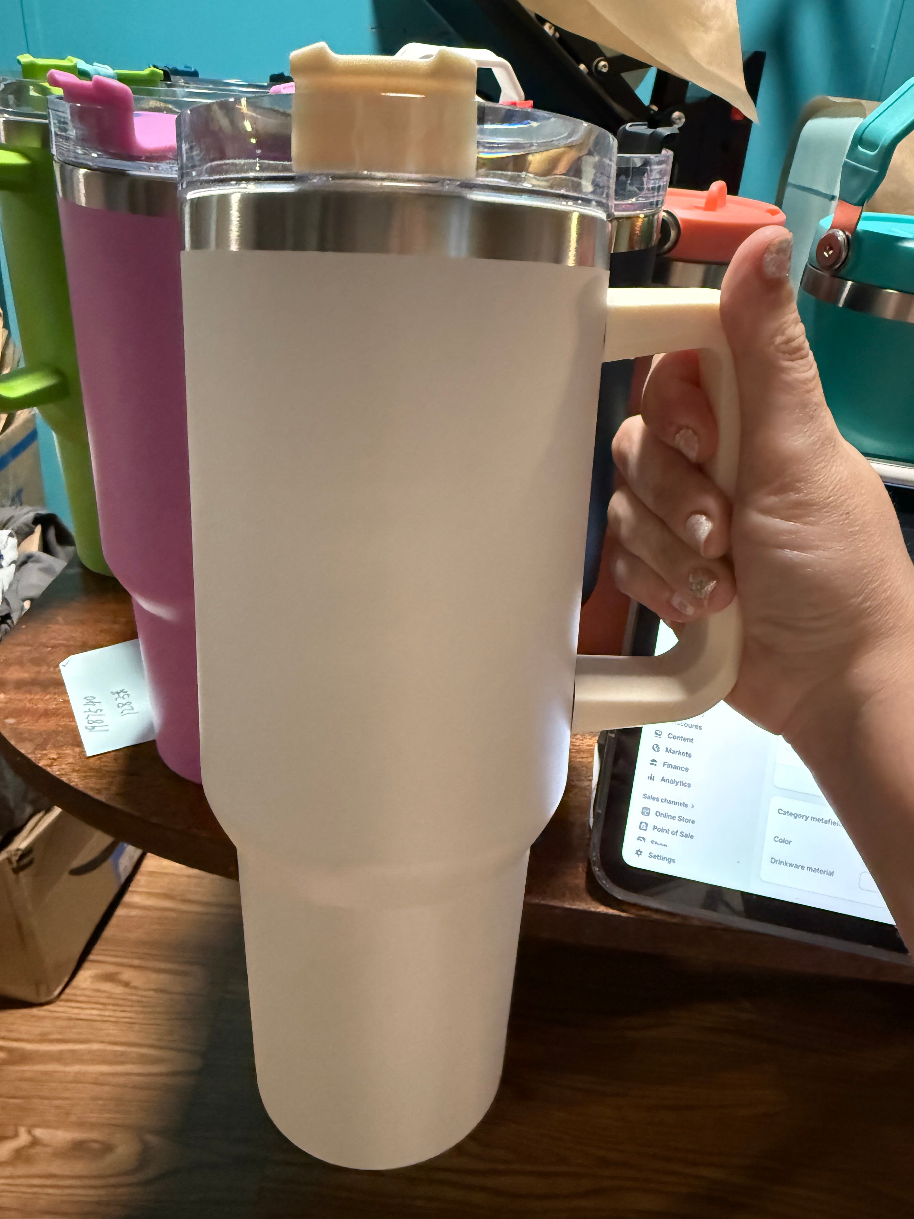 40 Oz Straw (Silver Rim)