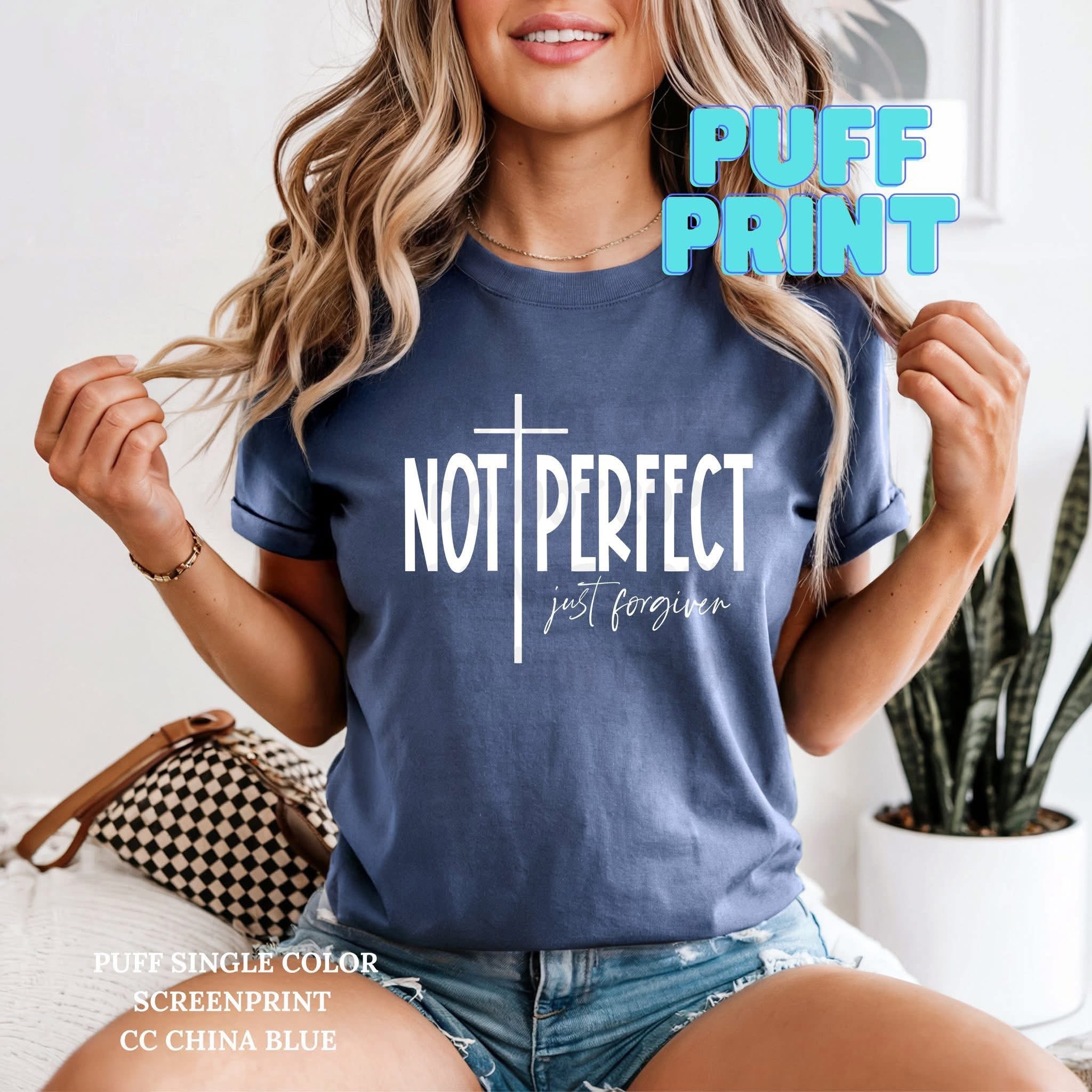 Not Perfect-Puff Print