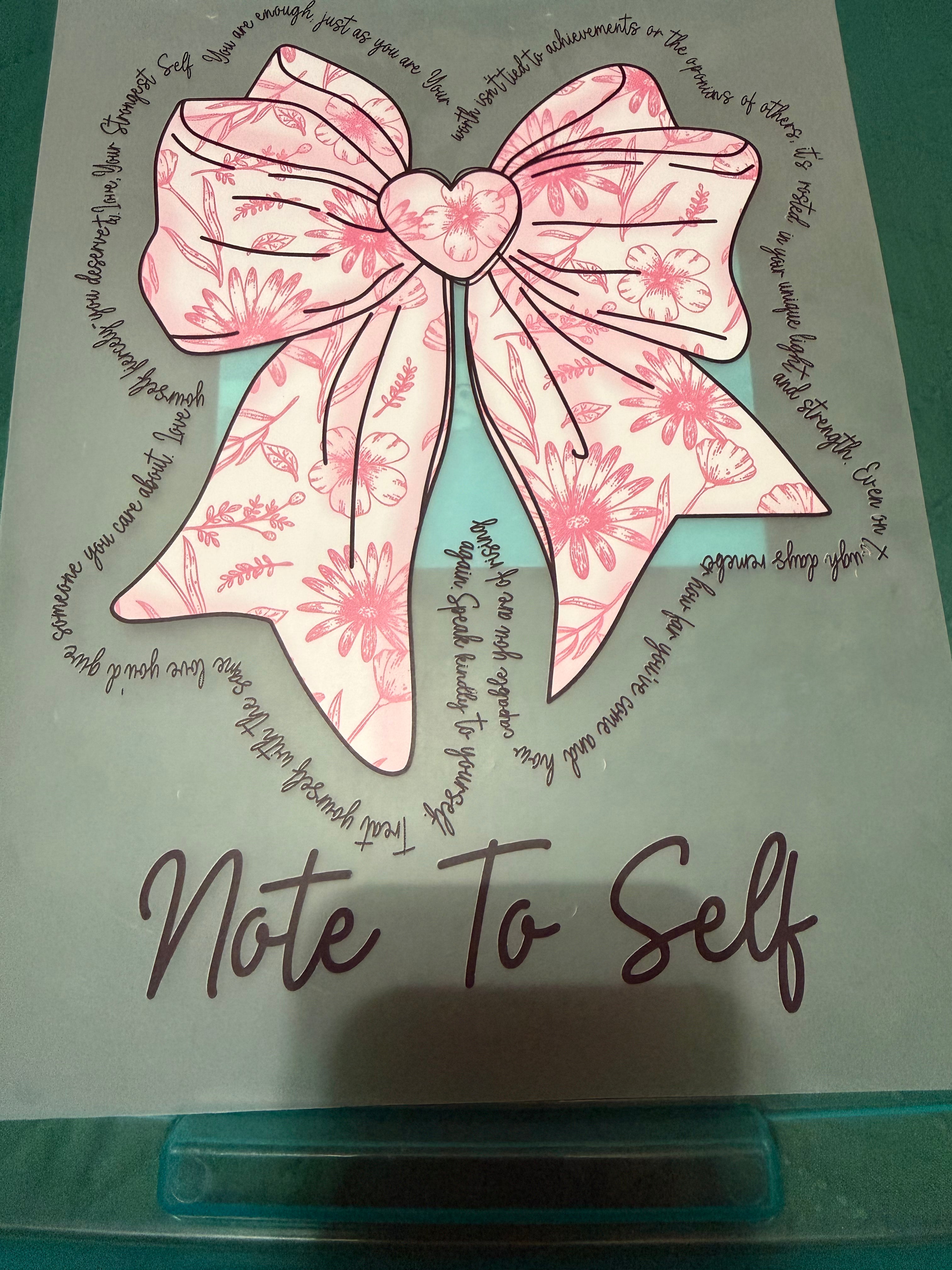 Note To Self